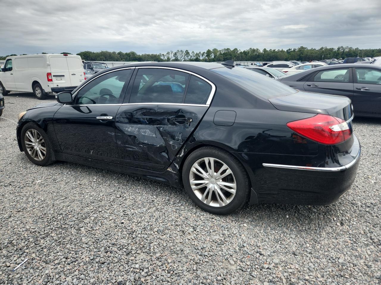 2014 Hyundai Genesis 3.8l Black vin: KMHGC4DDXEU264249