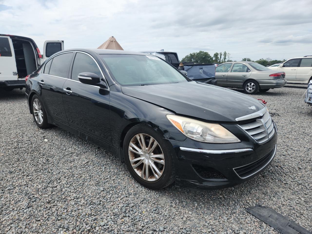2014 Hyundai Genesis 3.8l Black vin: KMHGC4DDXEU264249