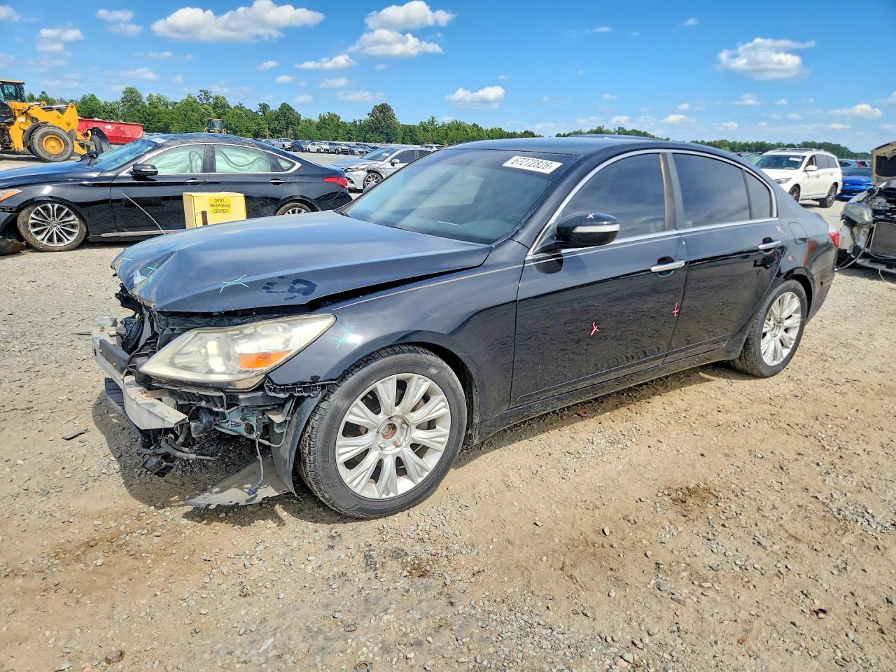 2010 Hyundai Genesis 3.8l Черный vin: KMHGC4DE0AU080408