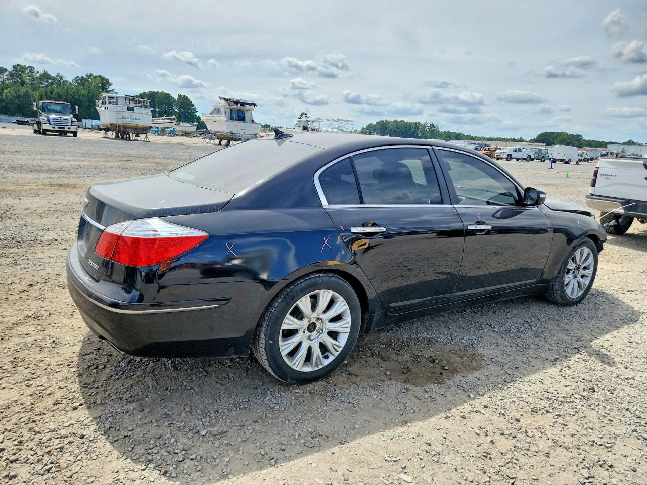 2010 Hyundai Genesis 3.8l Black vin: KMHGC4DE0AU080408