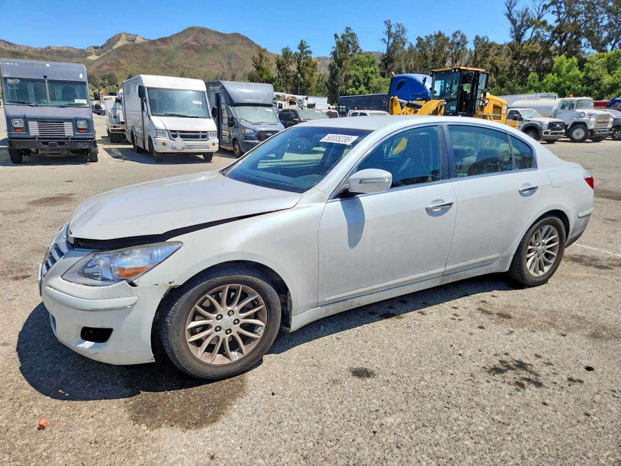 2011 Hyundai Genesis 3.8l White vin: KMHGC4DE0BU115790