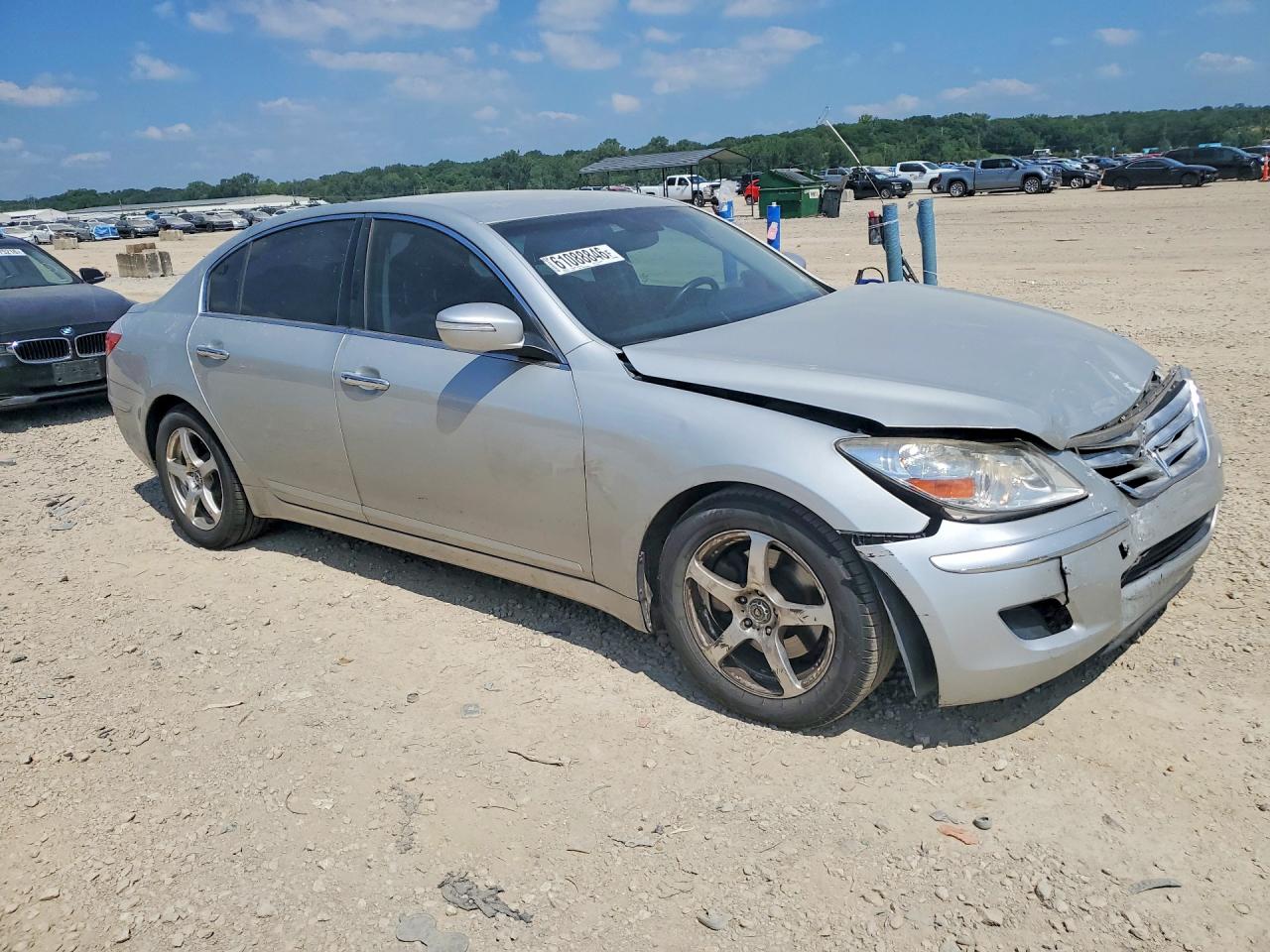 2011 Hyundai Genesis 3.8l Silver vin: KMHGC4DE0BU139362