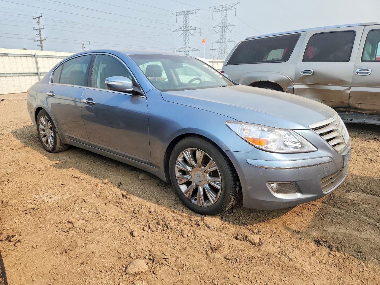 2010 Hyundai Genesis 3.8l Turquoise vin: KMHGC4DE1AU092227