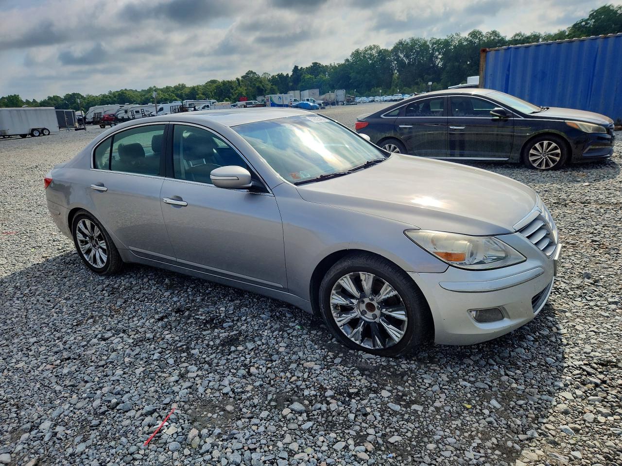 2011 Hyundai Genesis 3.8l Silver vin: KMHGC4DE1BU138379