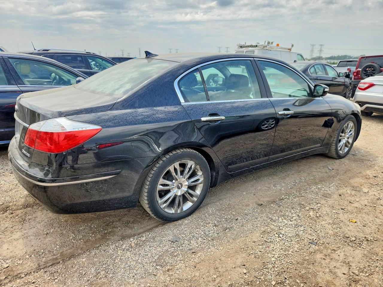 2011 Hyundai Genesis 3.8l Black vin: KMHGC4DE2BU122398