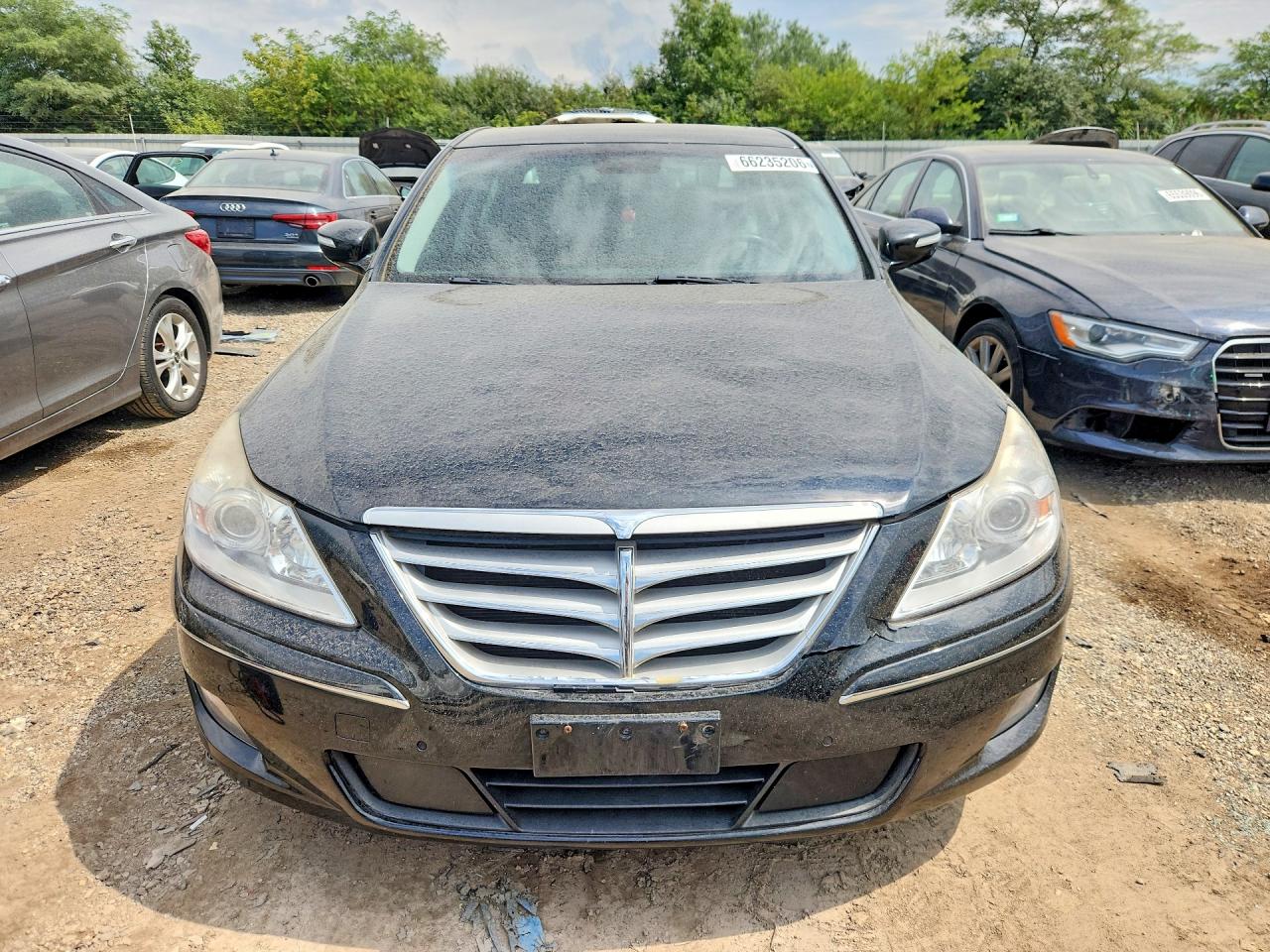 2011 Hyundai Genesis 3.8l Black vin: KMHGC4DE2BU122398