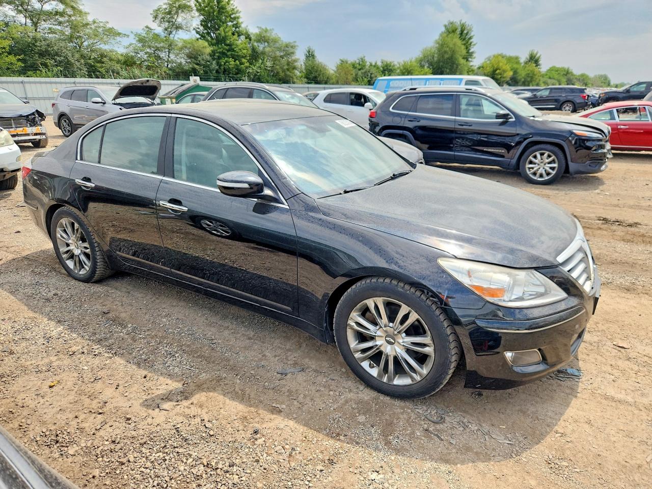 2011 Hyundai Genesis 3.8l Black vin: KMHGC4DE2BU122398