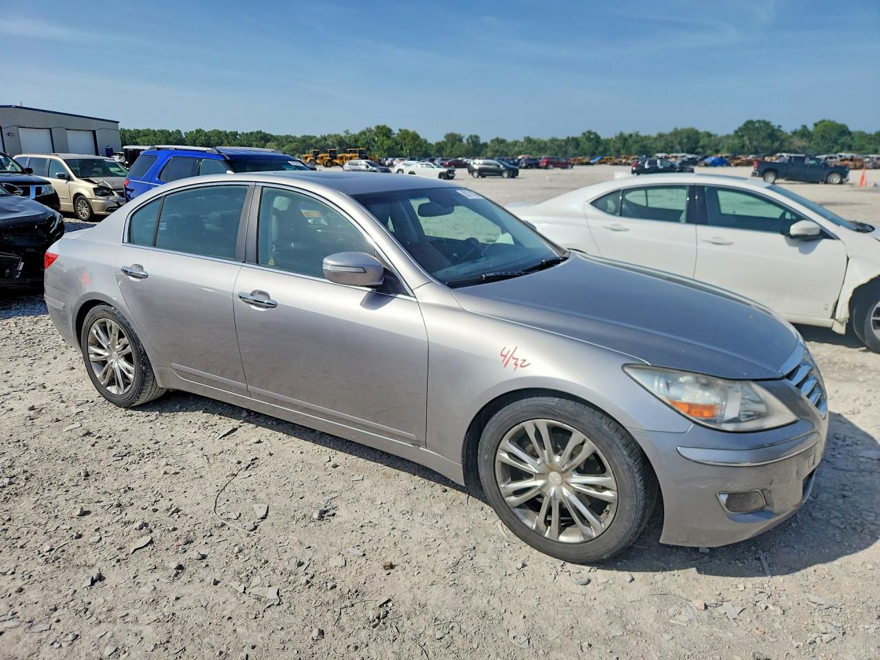 2011 Hyundai Genesis 3.8l Silver vin: KMHGC4DE2BU138584