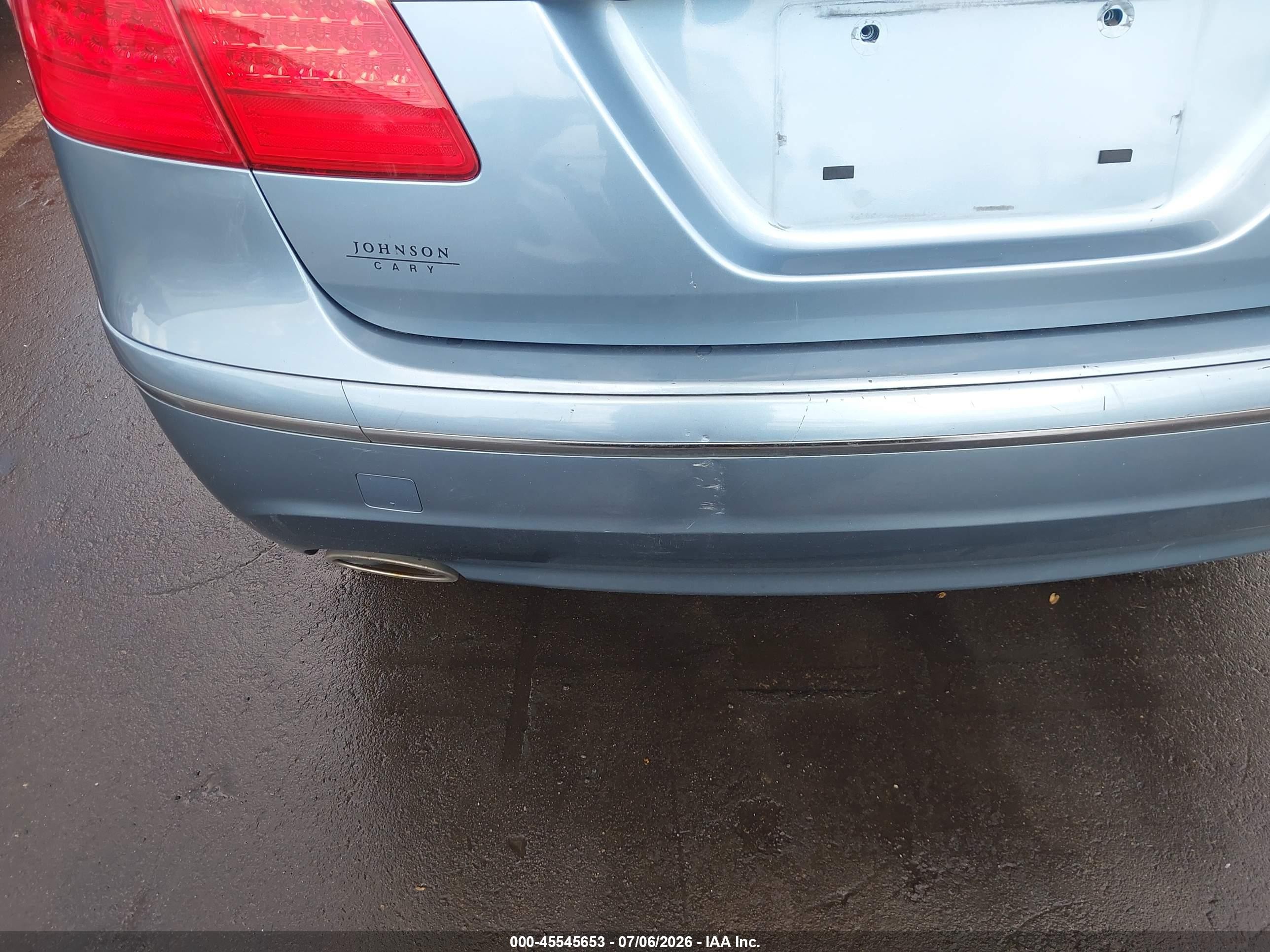 2011 Hyundai Genesis 3.8 Light Blue vin: KMHGC4DE3BU113287