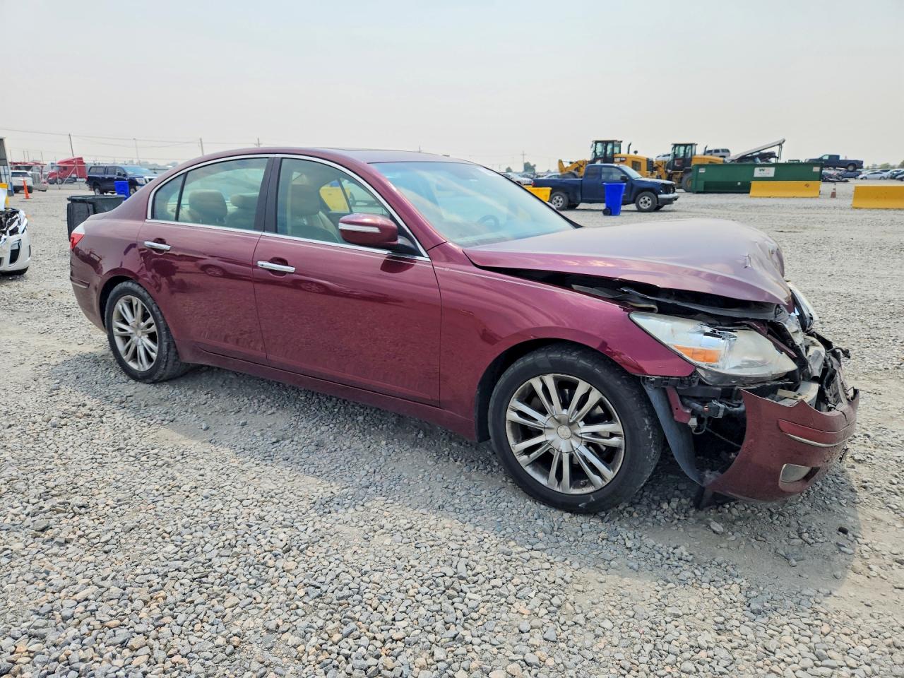 2011 Hyundai Genesis 3.8l Burgundy vin: KMHGC4DE3BU140571