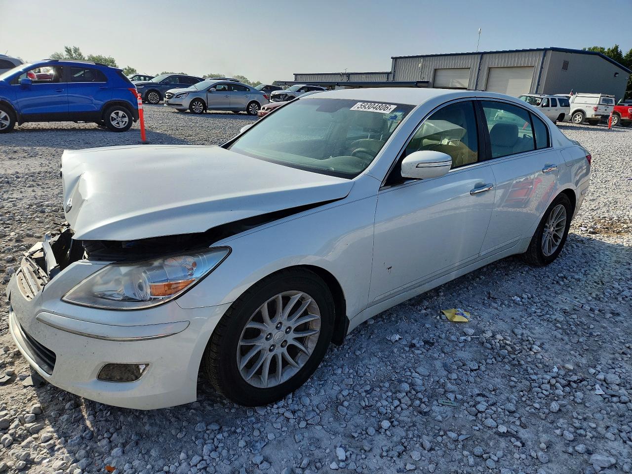 2011 Hyundai Genesis 3.8l White vin: KMHGC4DE4BU141180