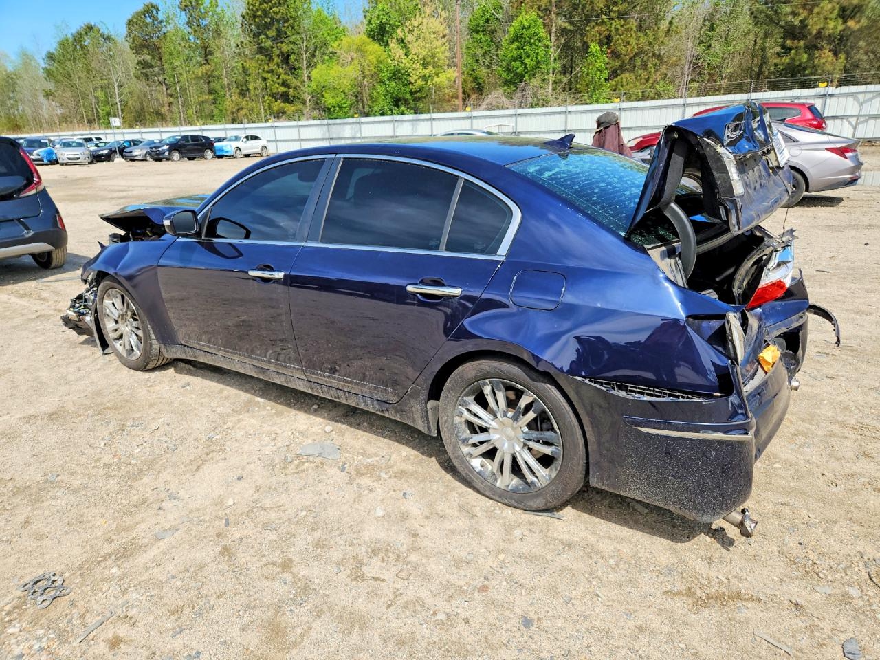 2011 Hyundai Genesis Blue vin: KMHGC4DE4BU142992