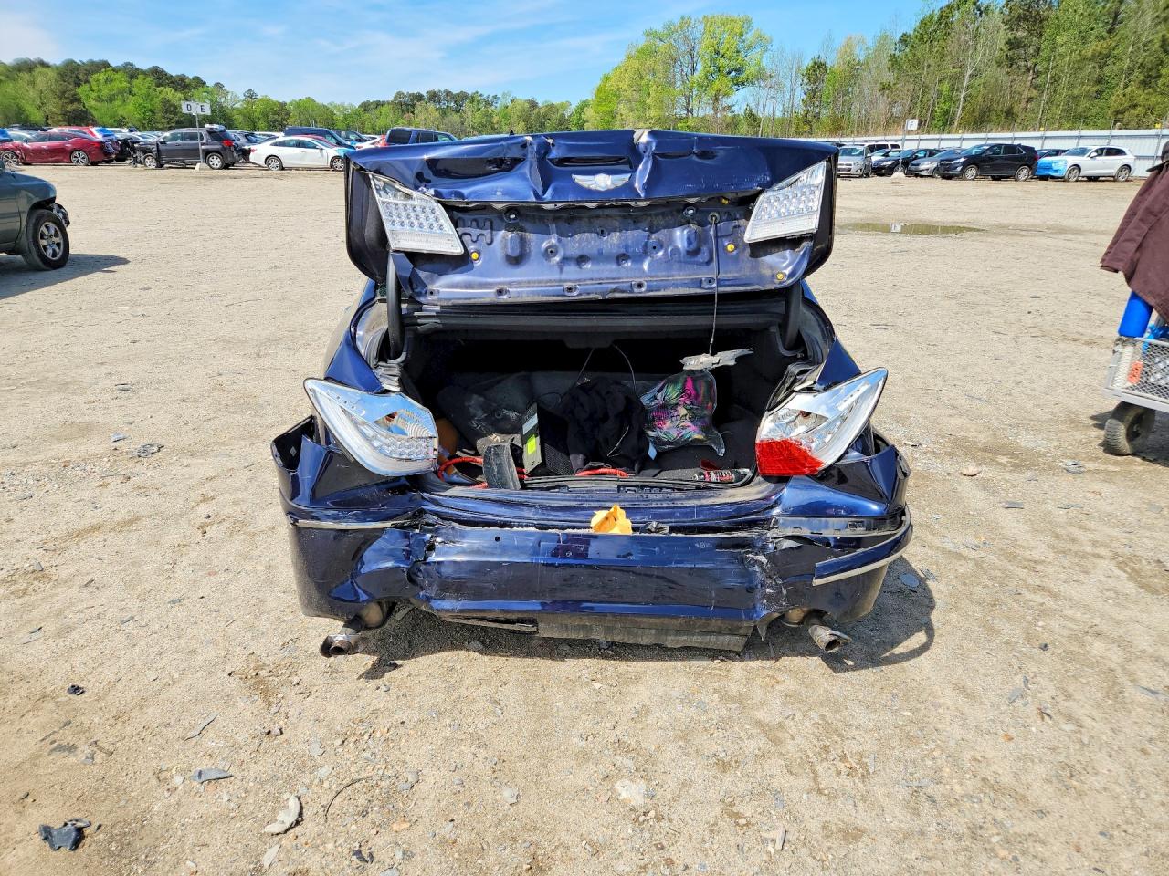 2011 Hyundai Genesis Blue vin: KMHGC4DE4BU142992