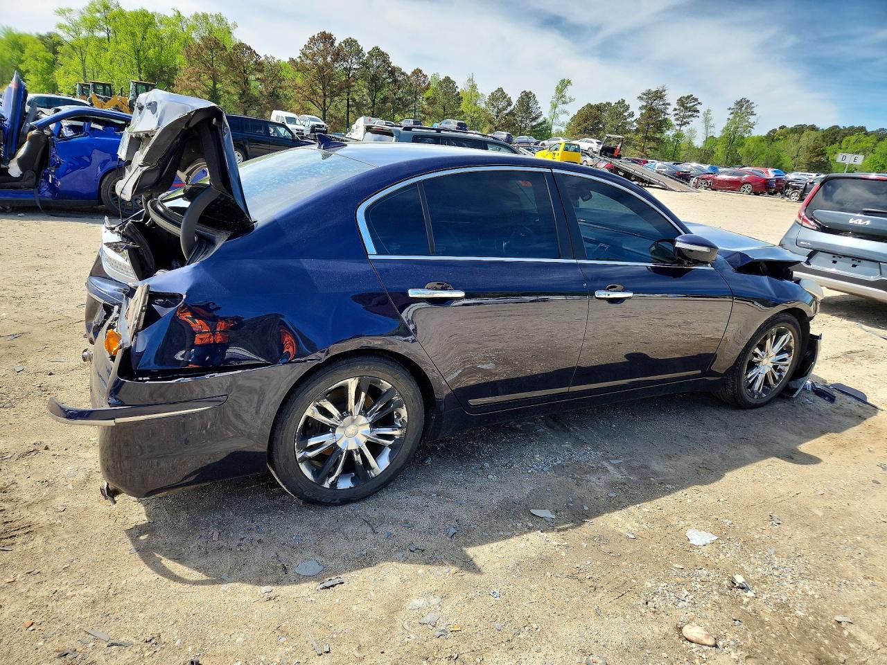 2011 Hyundai Genesis Blue vin: KMHGC4DE4BU142992
