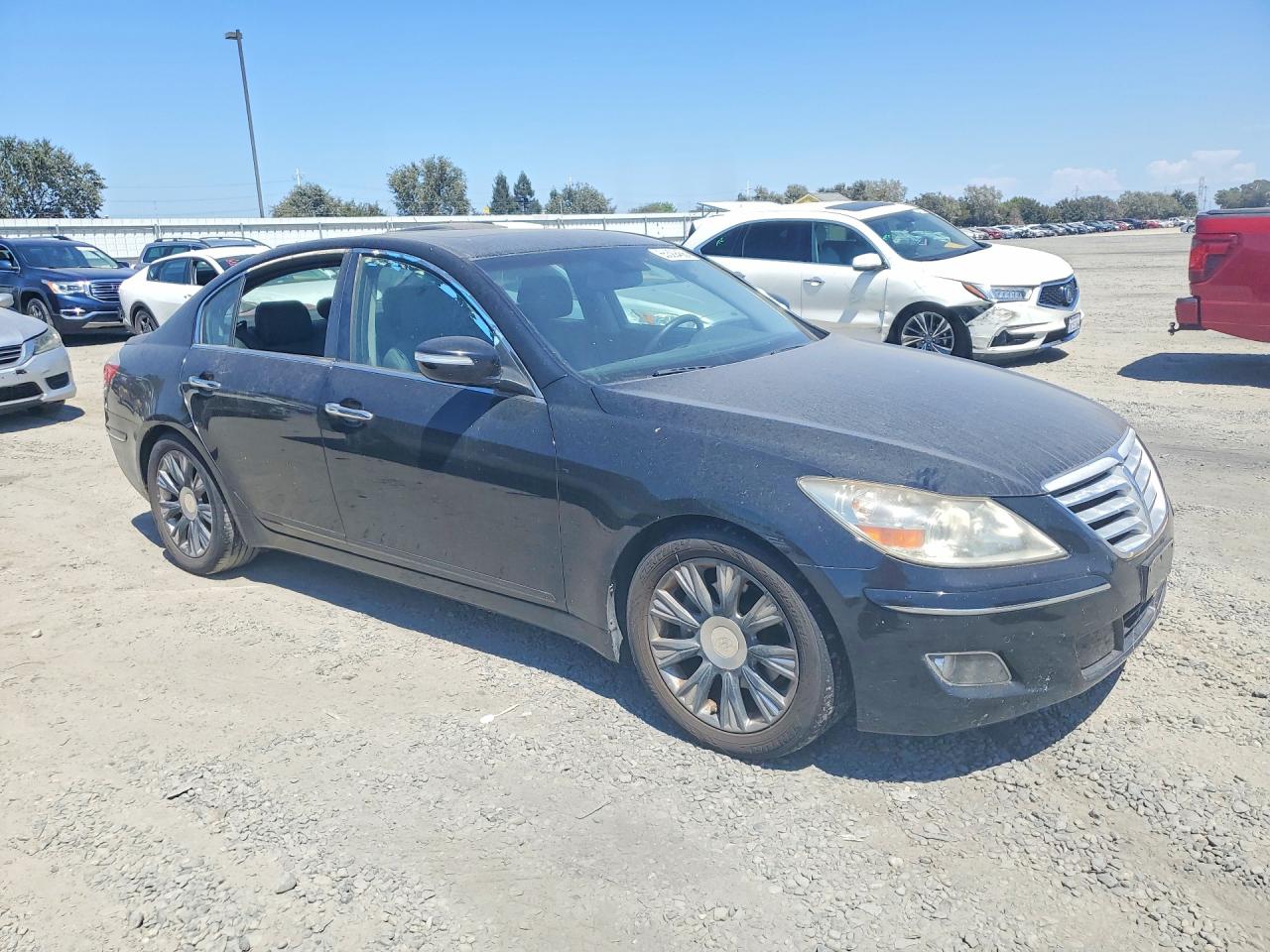 2010 Hyundai Genesis 3.8l Black vin: KMHGC4DE5AU074393