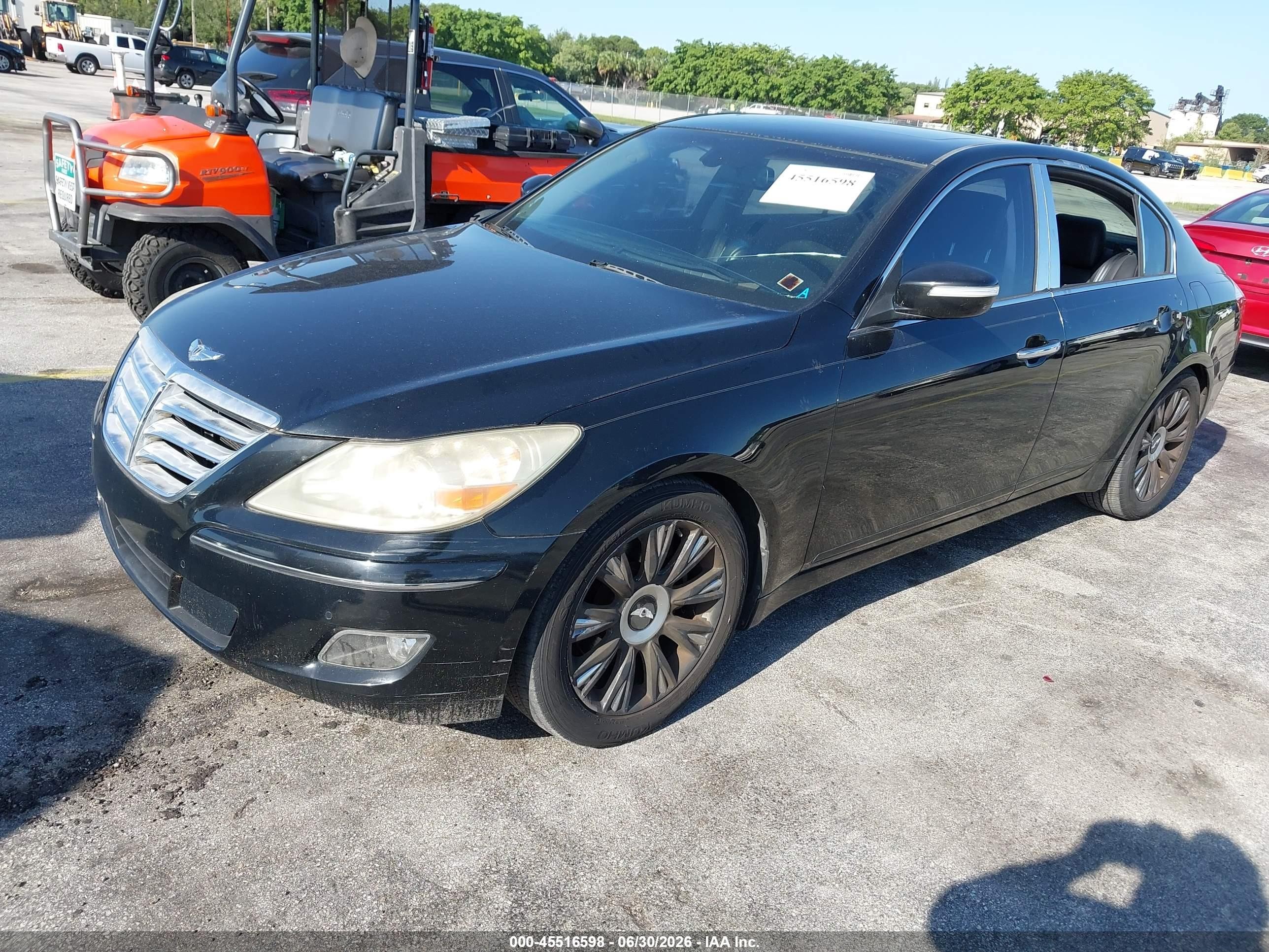 2010 Hyundai Genesis 3.8 Black vin: KMHGC4DE6AU074130