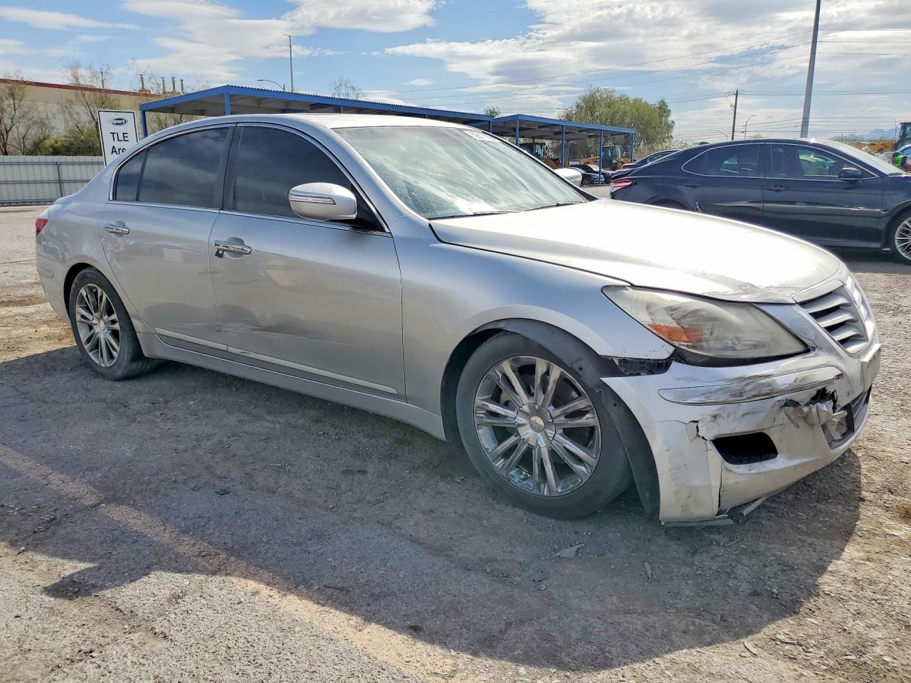 2011 Hyundai Genesis 3.8l Silver vin: KMHGC4DE6BU122369