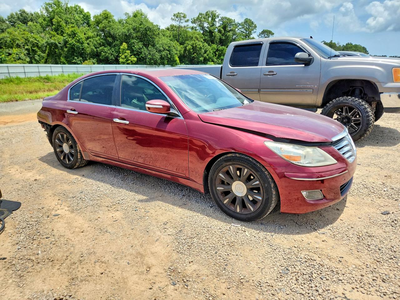 2010 Hyundai Genesis 3.8l Maroon vin: KMHGC4DE7AU076548