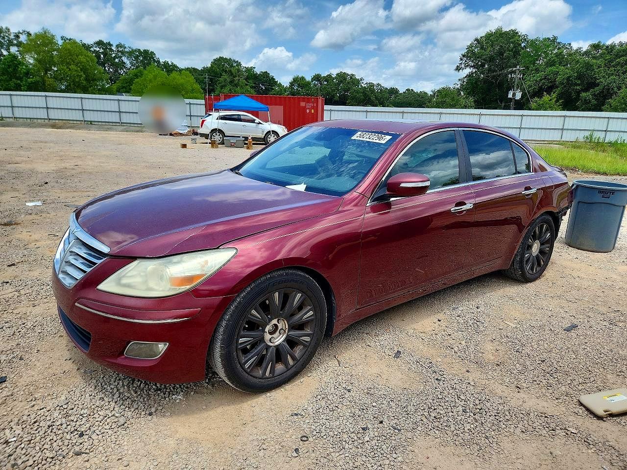 2010 Hyundai Genesis 3.8l Темно-бордовый vin: KMHGC4DE7AU076548