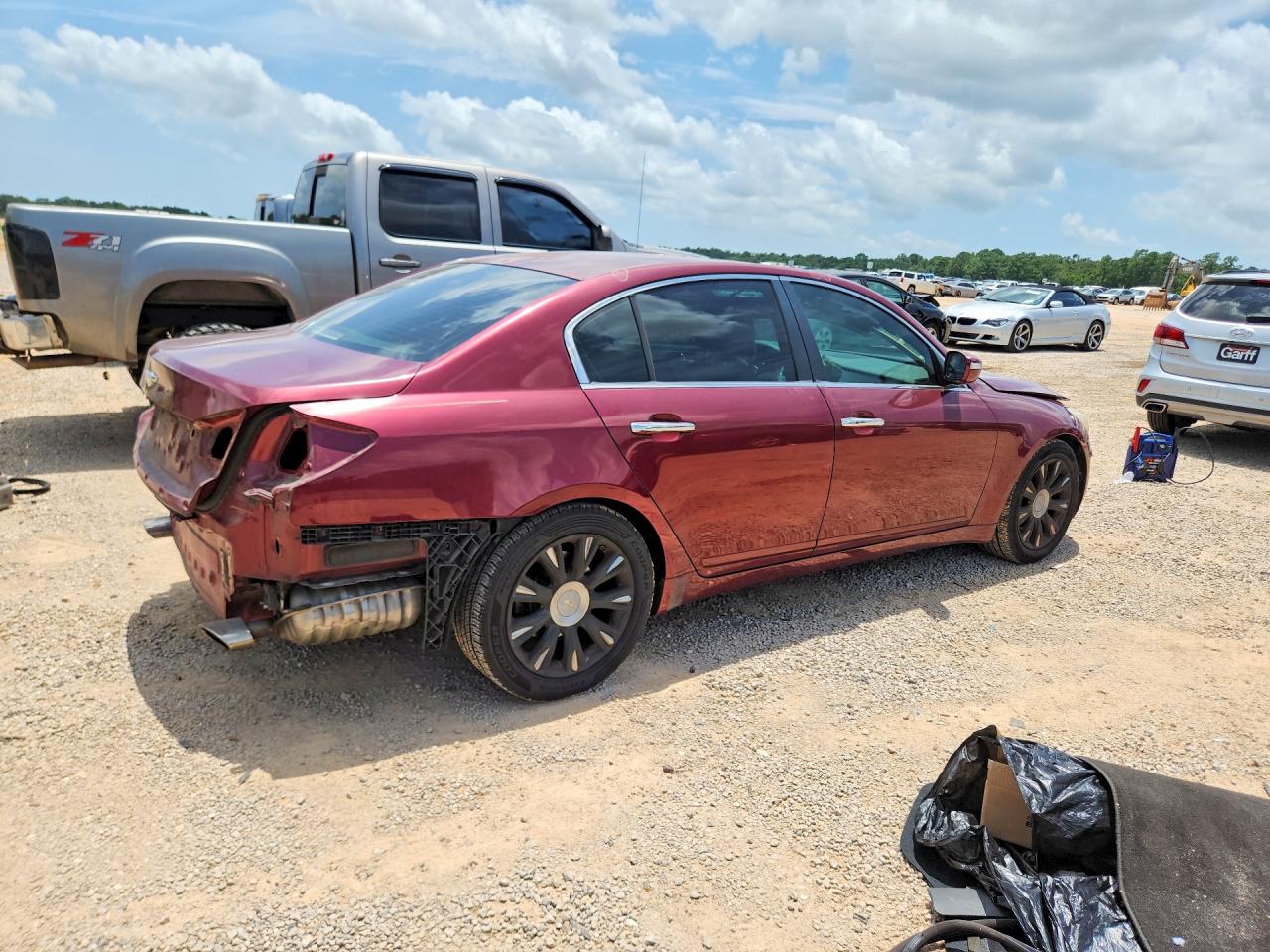2010 Hyundai Genesis 3.8l Maroon vin: KMHGC4DE7AU076548