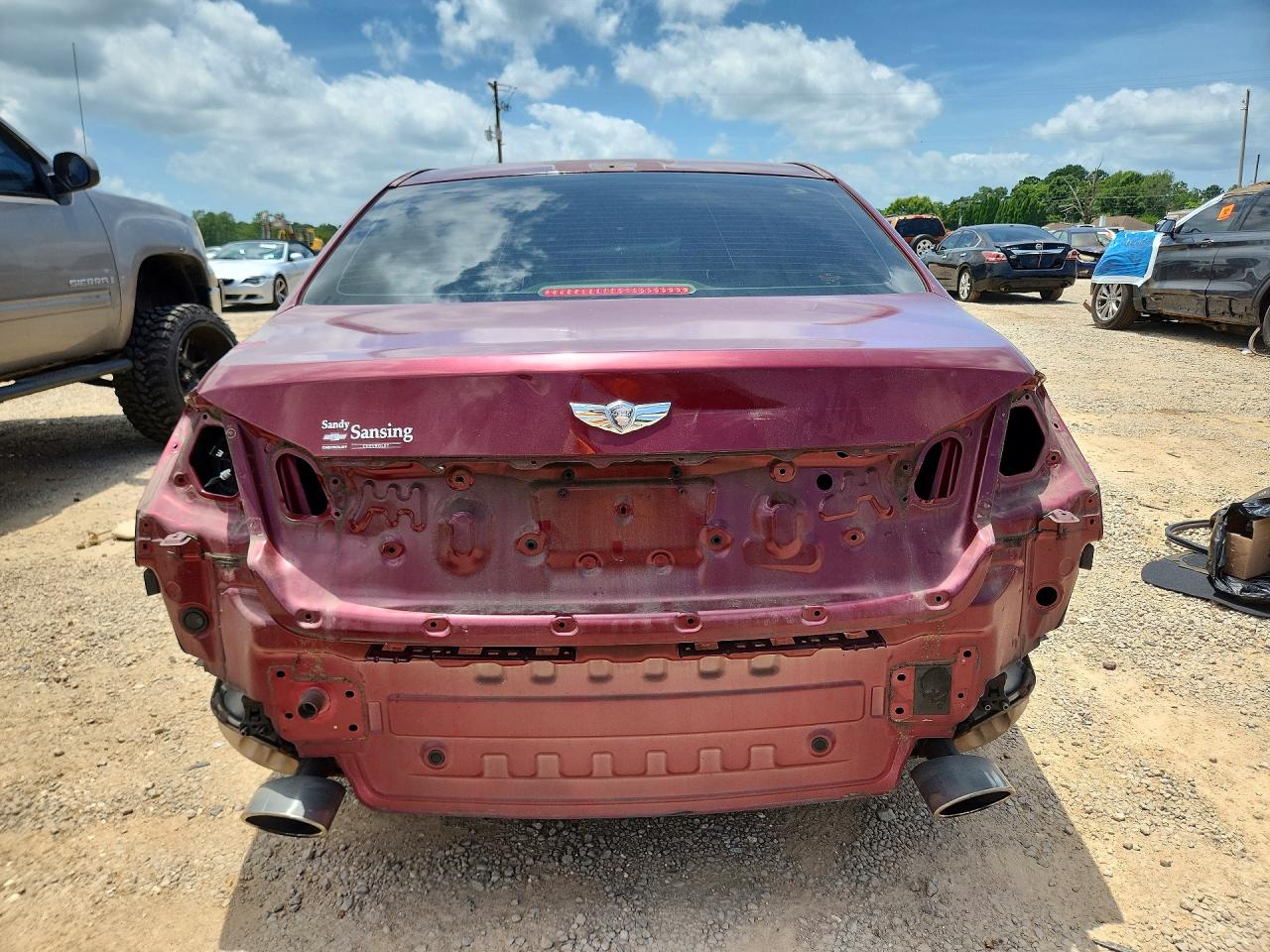 2010 Hyundai Genesis 3.8l Maroon vin: KMHGC4DE7AU076548
