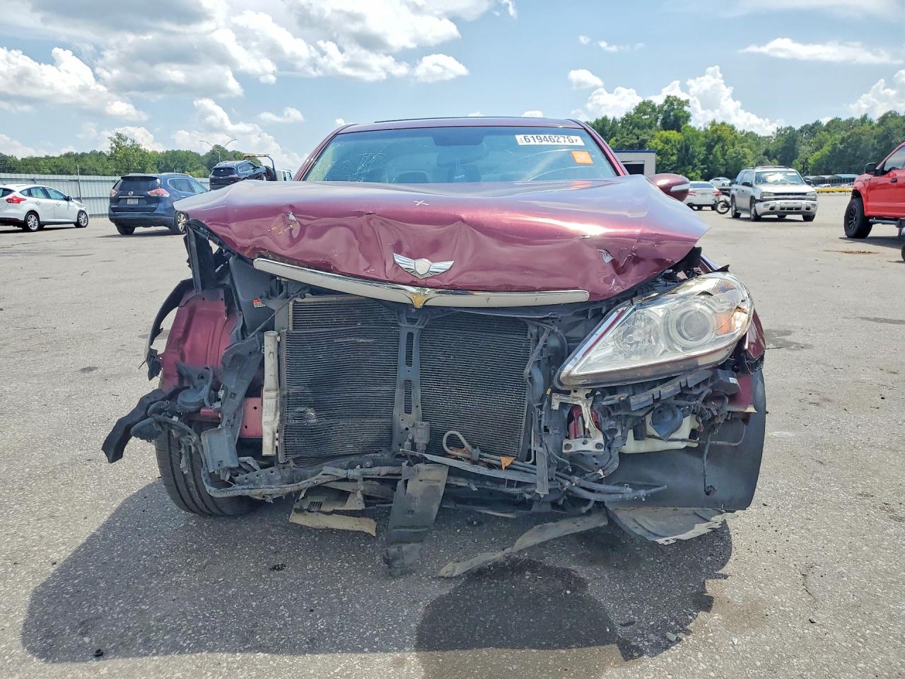 2010 Hyundai Genesis 3.8l Burgundy vin: KMHGC4DE7AU097187