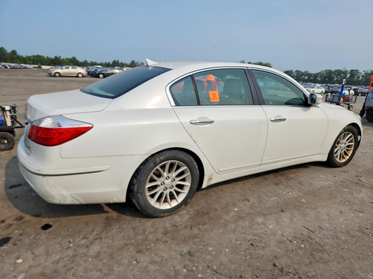 2011 Hyundai Genesis 3.8l White vin: KMHGC4DE7BU114913