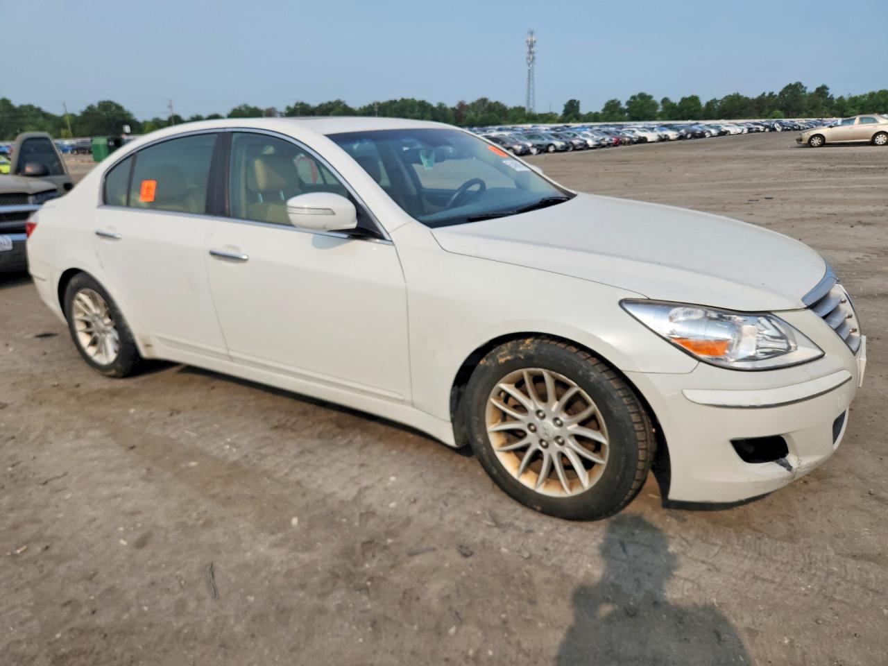 2011 Hyundai Genesis 3.8l White vin: KMHGC4DE7BU114913