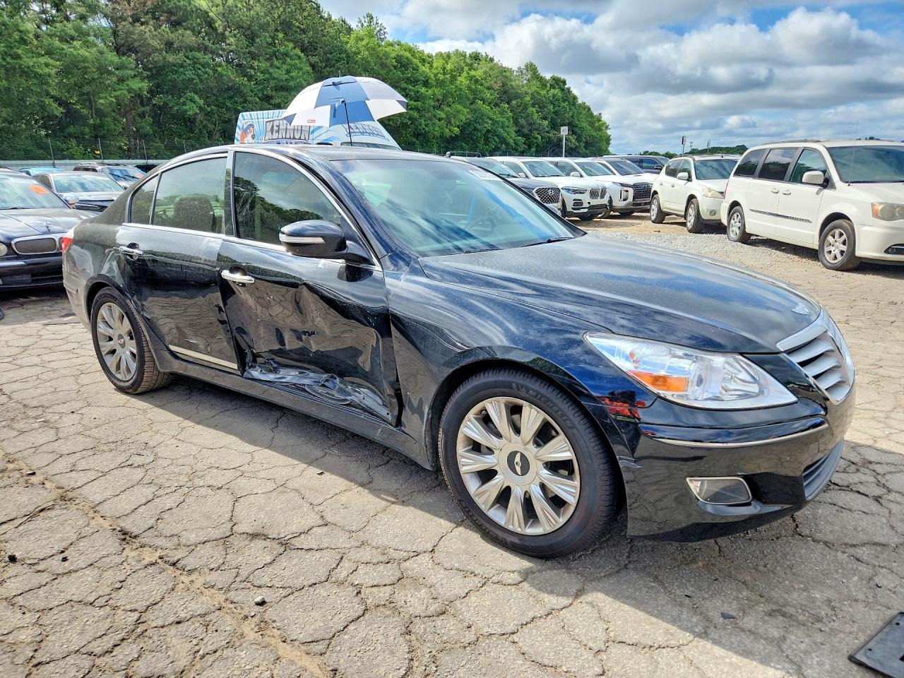2011 Hyundai Genesis 3.8l V6 Black vin: KMHGC4DE8BU145958