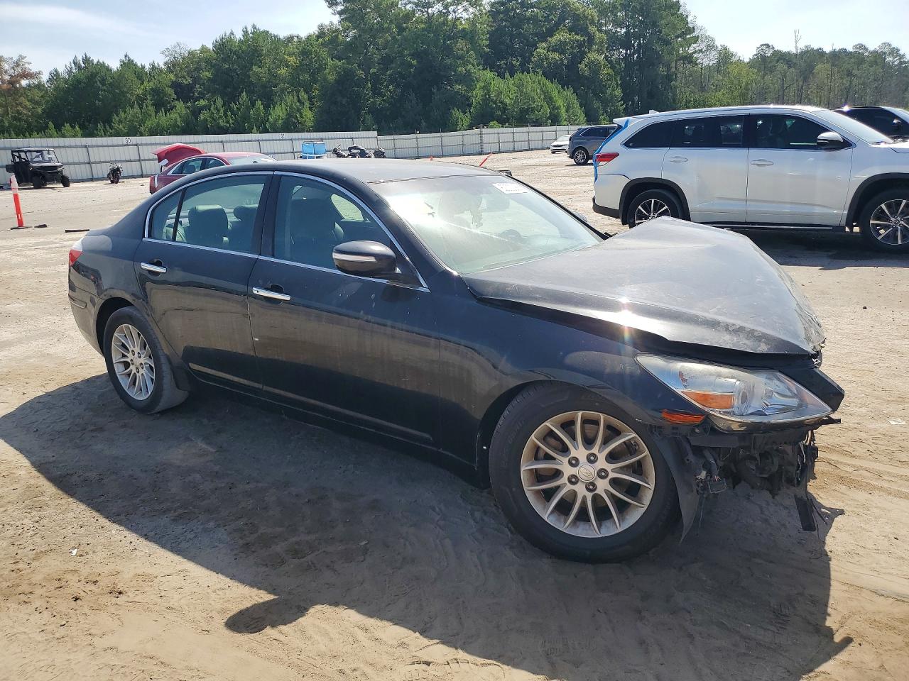 2011 Hyundai Genesis 3.8l Black vin: KMHGC4DE9BU137528