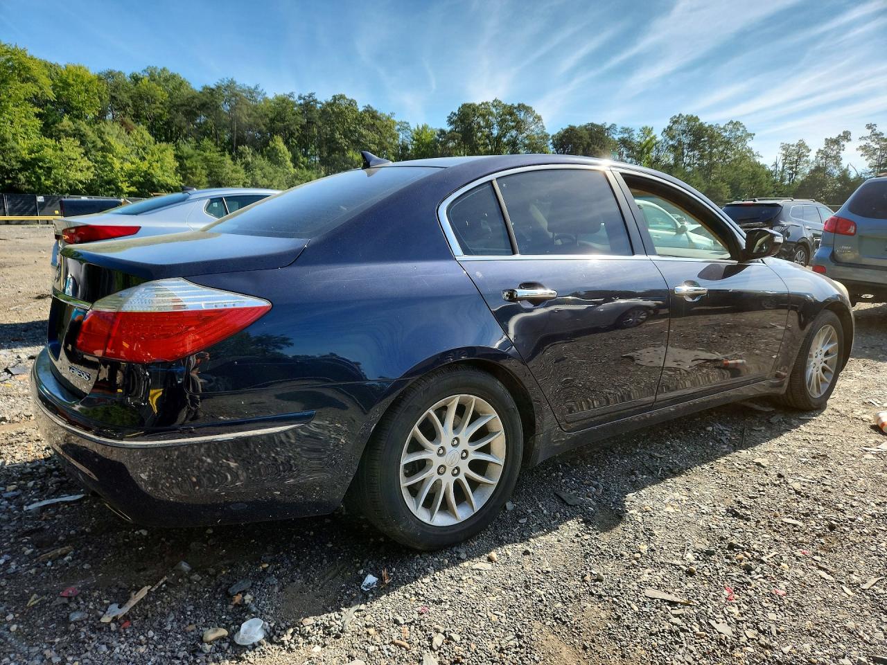 2010 Hyundai Genesis 3.8l Blue vin: KMHGC4DEXAU074874