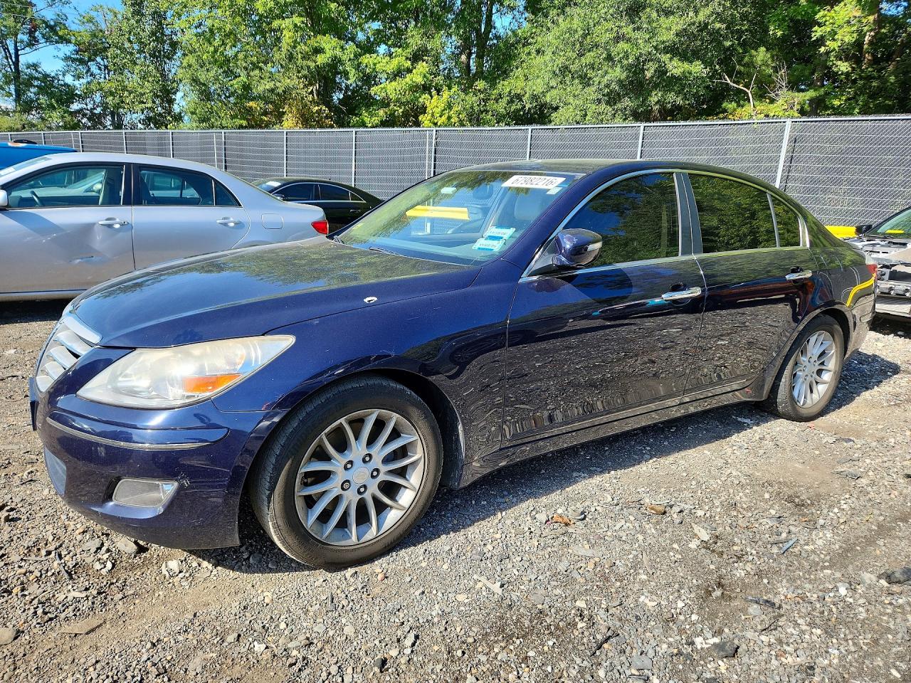 2010 Hyundai Genesis 3.8l Синий vin: KMHGC4DEXAU074874