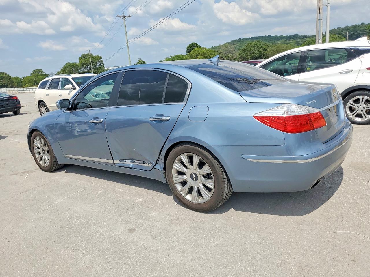 2011 Hyundai Genesis 3.8l Blue vin: KMHGC4DEXBU113965