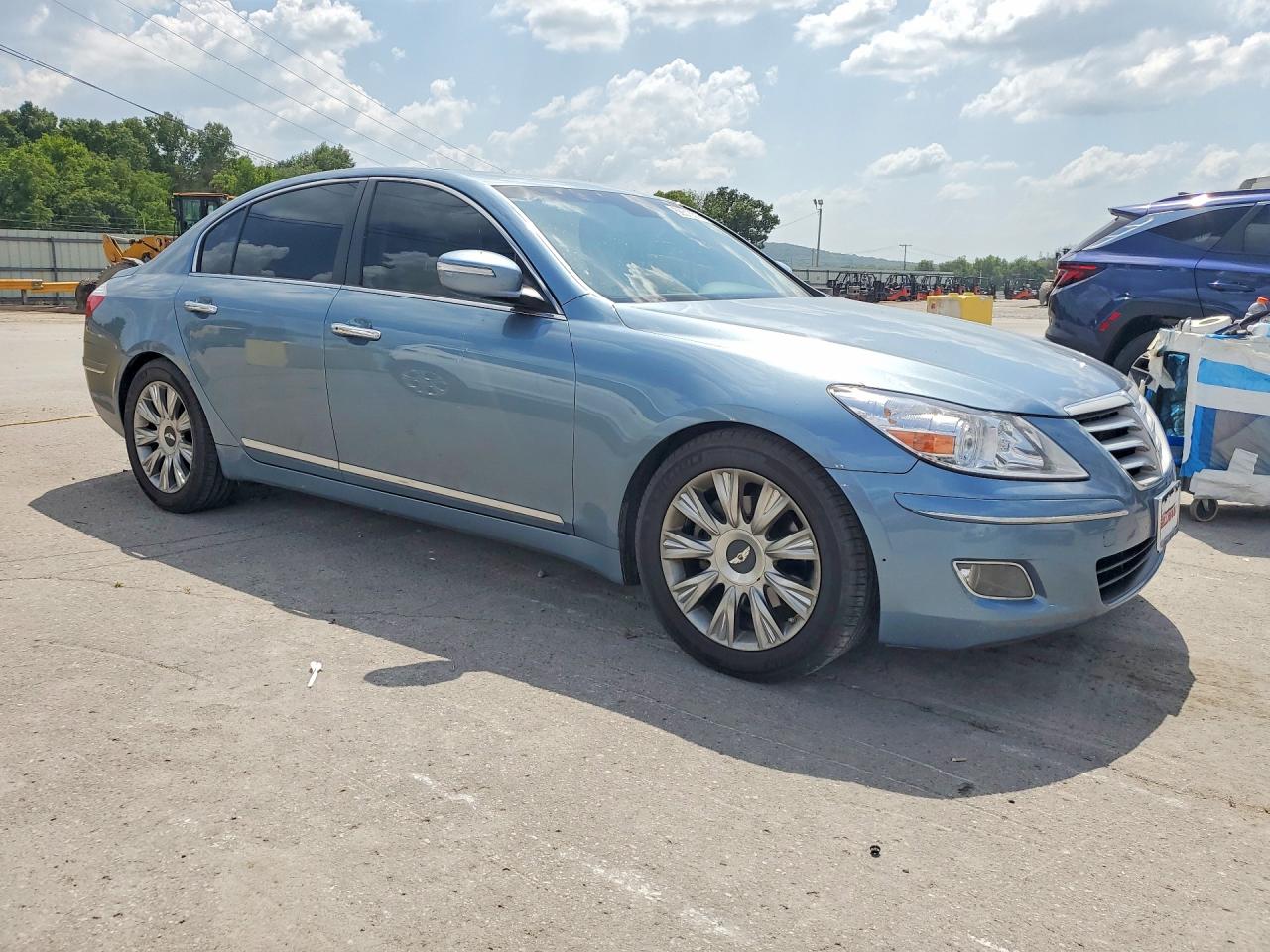 2011 Hyundai Genesis 3.8l Blue vin: KMHGC4DEXBU113965