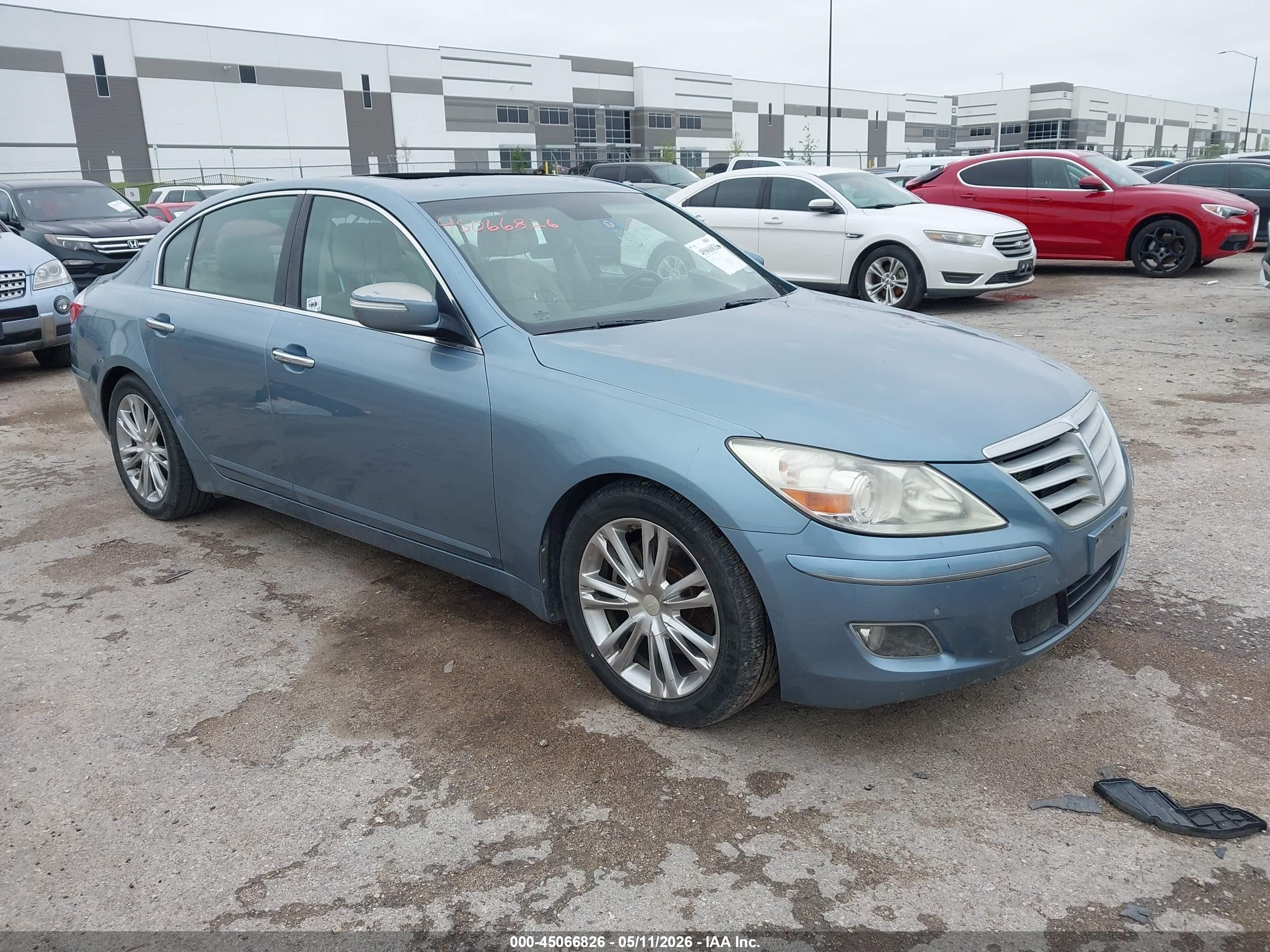 2011 Hyundai Genesis 3.8 Light Blue vin: KMHGC4DEXBU127686