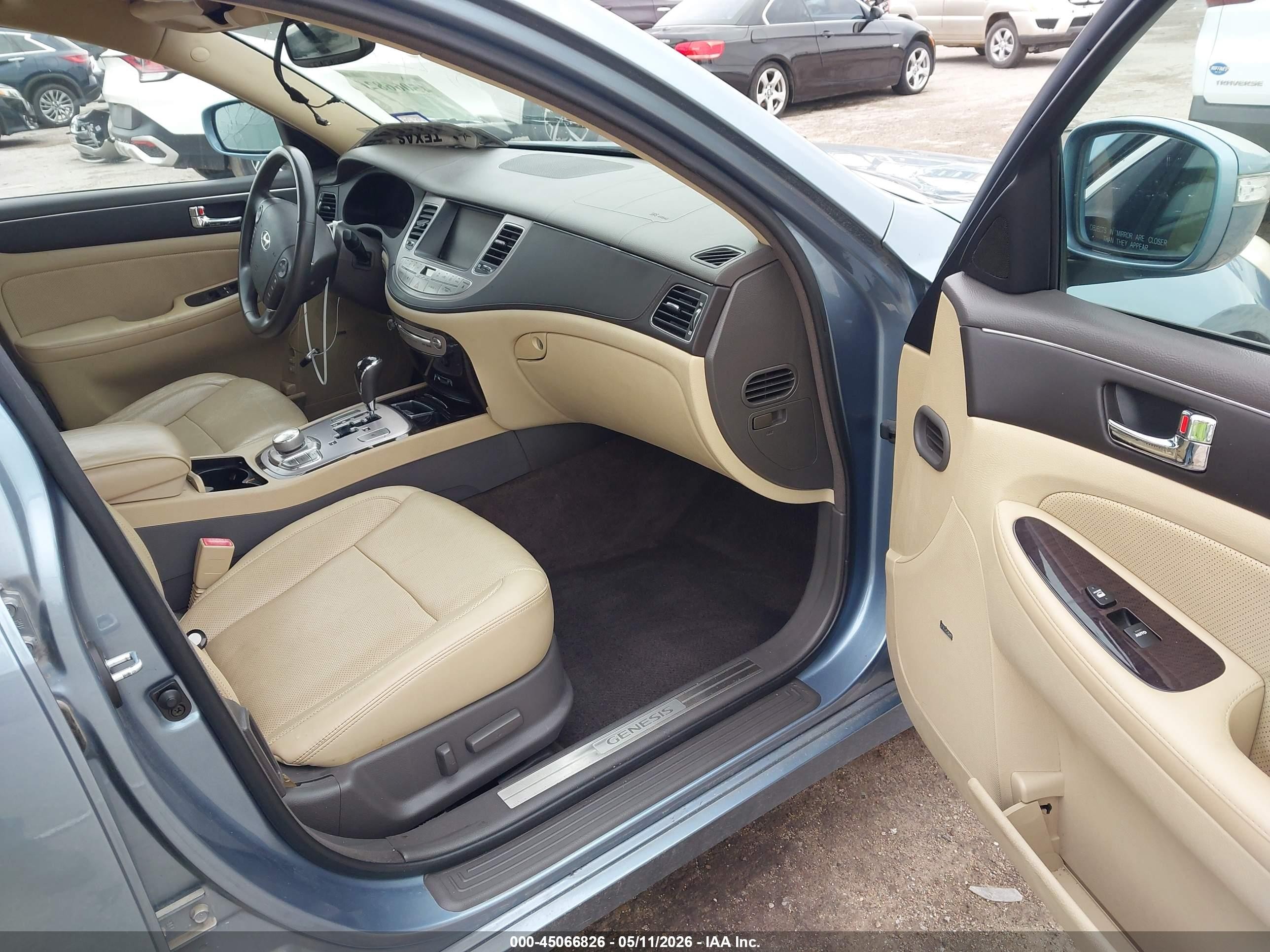 2011 Hyundai Genesis 3.8 Light Blue vin: KMHGC4DEXBU127686