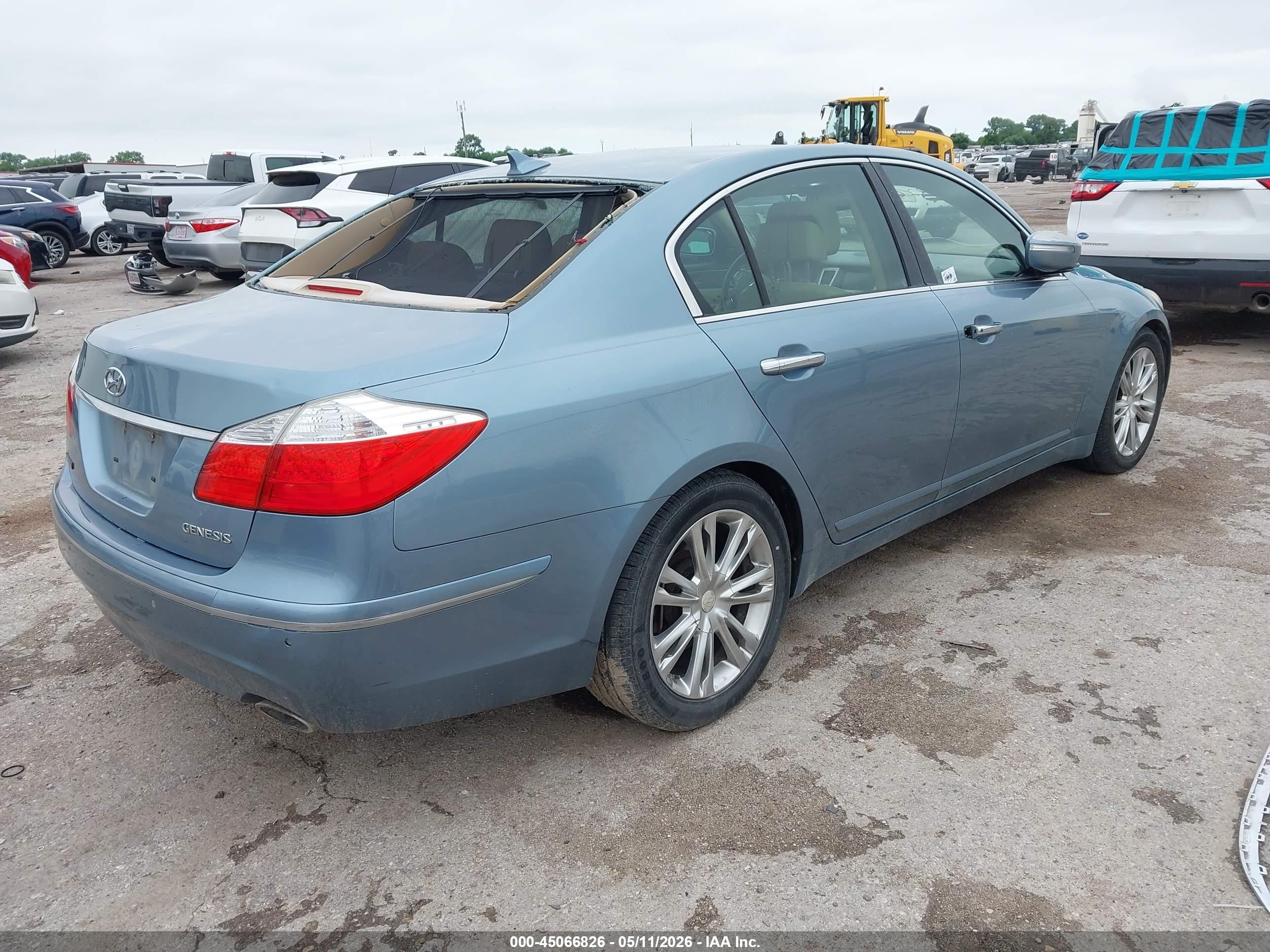 2011 Hyundai Genesis 3.8 Light Blue vin: KMHGC4DEXBU127686