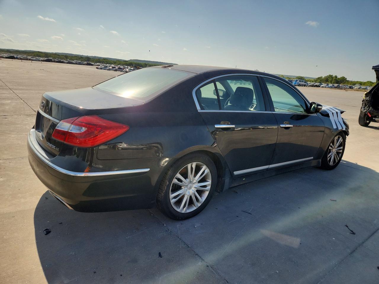 2012 Hyundai Genesis 4.6l Black vin: KMHGC4DF0CU174784