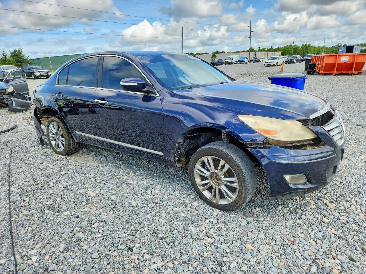 2010 Hyundai Genesis 4.6l Синий vin: KMHGC4DF1AU111075