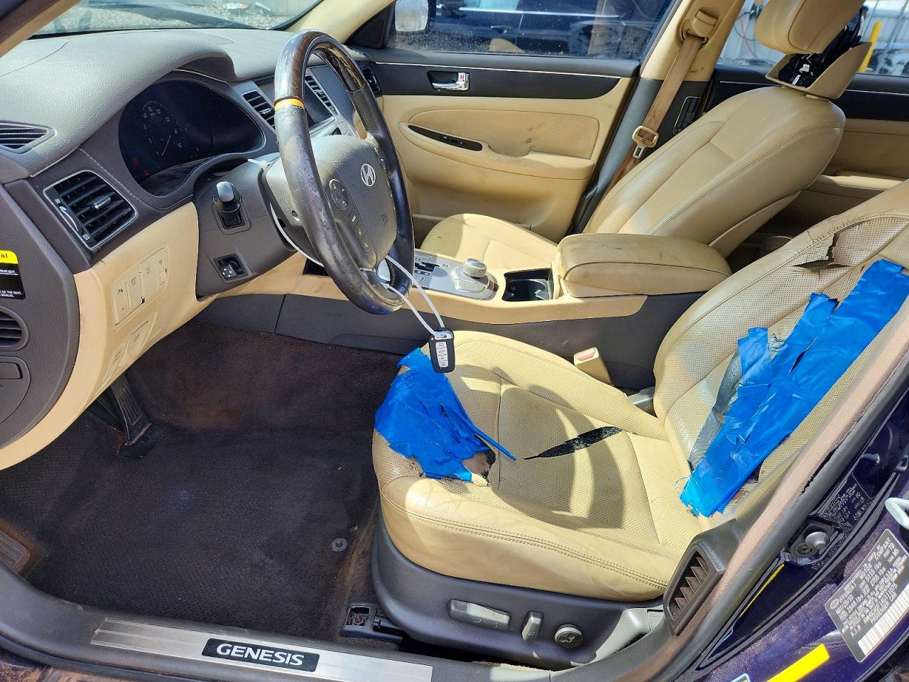 2010 Hyundai Genesis 4.6l Синий vin: KMHGC4DF1AU111075