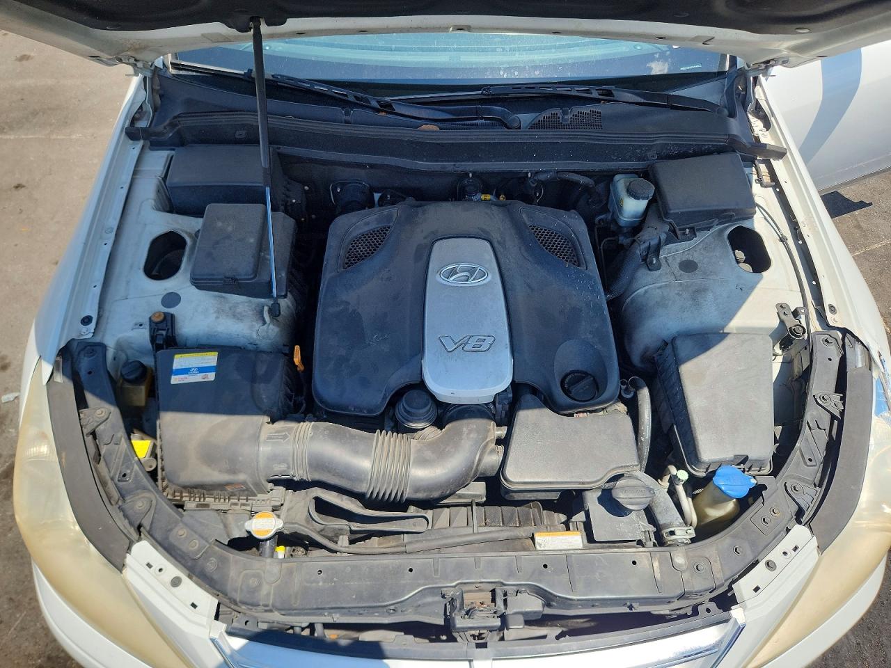2011 Hyundai Genesis 4.6l White vin: KMHGC4DF1BU114155