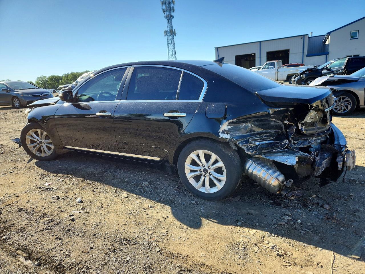 2011 Hyundai Genesis 4.6l Black vin: KMHGC4DF1BU121199