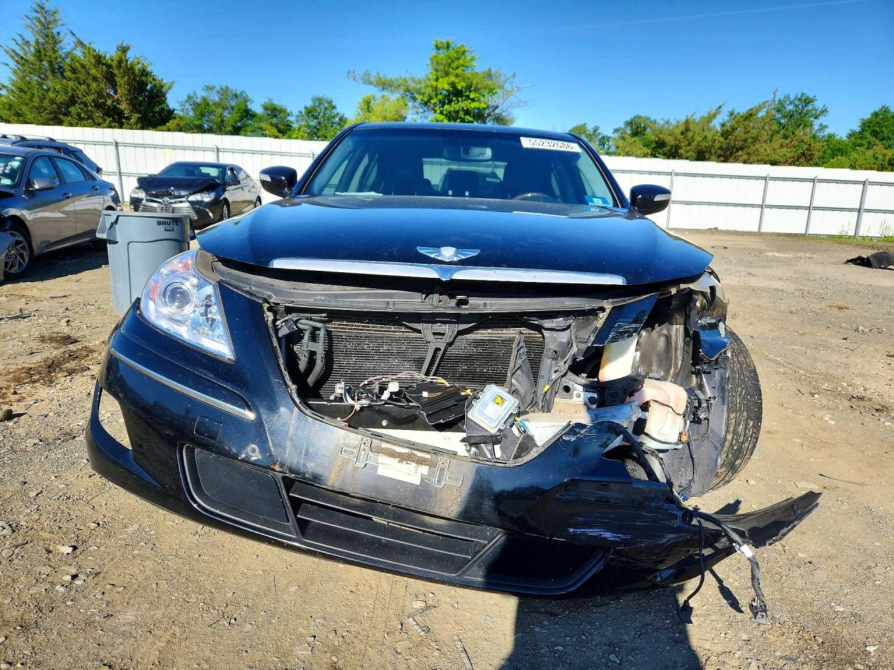 2011 Hyundai Genesis 4.6l Black vin: KMHGC4DF1BU121199
