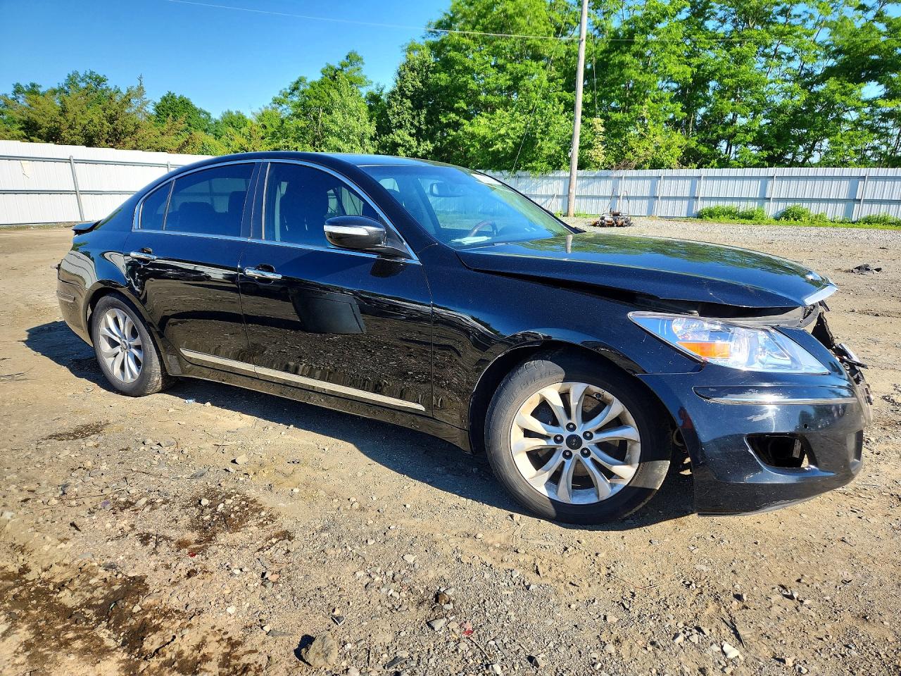 2011 Hyundai Genesis 4.6l Black vin: KMHGC4DF1BU121199