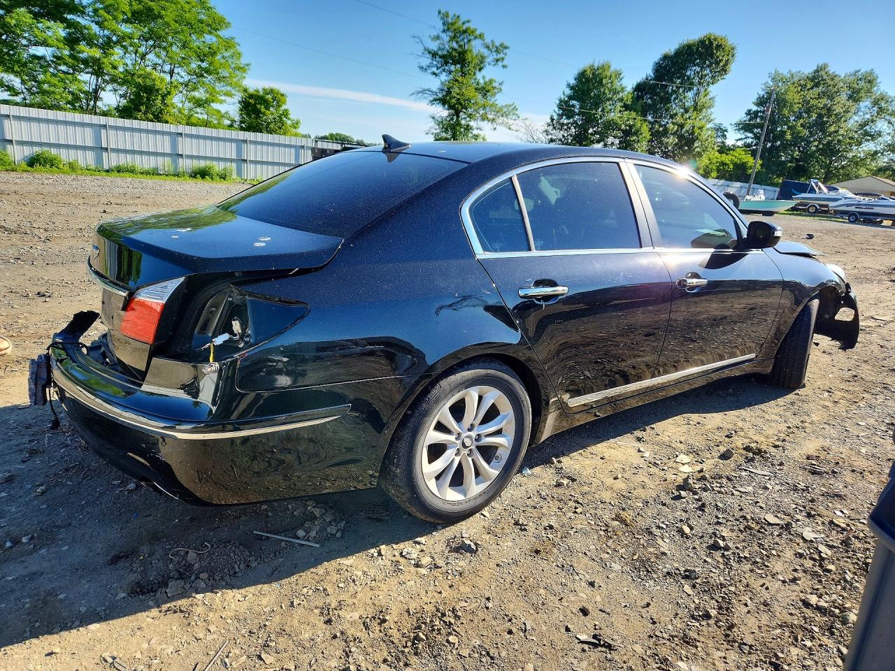 2011 Hyundai Genesis 4.6l Black vin: KMHGC4DF1BU121199