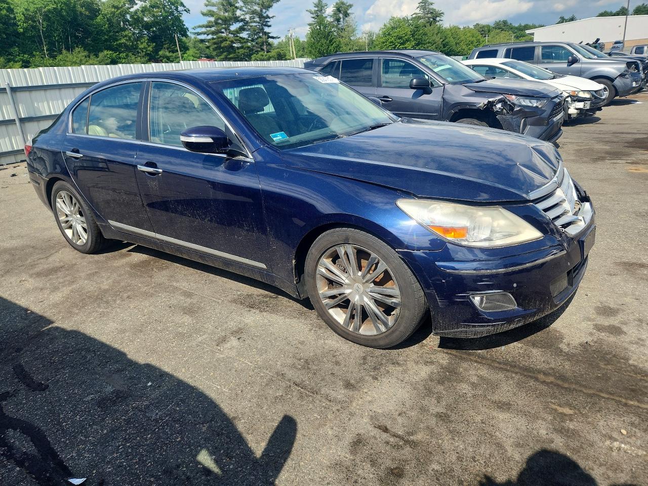 2010 Hyundai Genesis 4.6l Blue vin: KMHGC4DF2AU111070