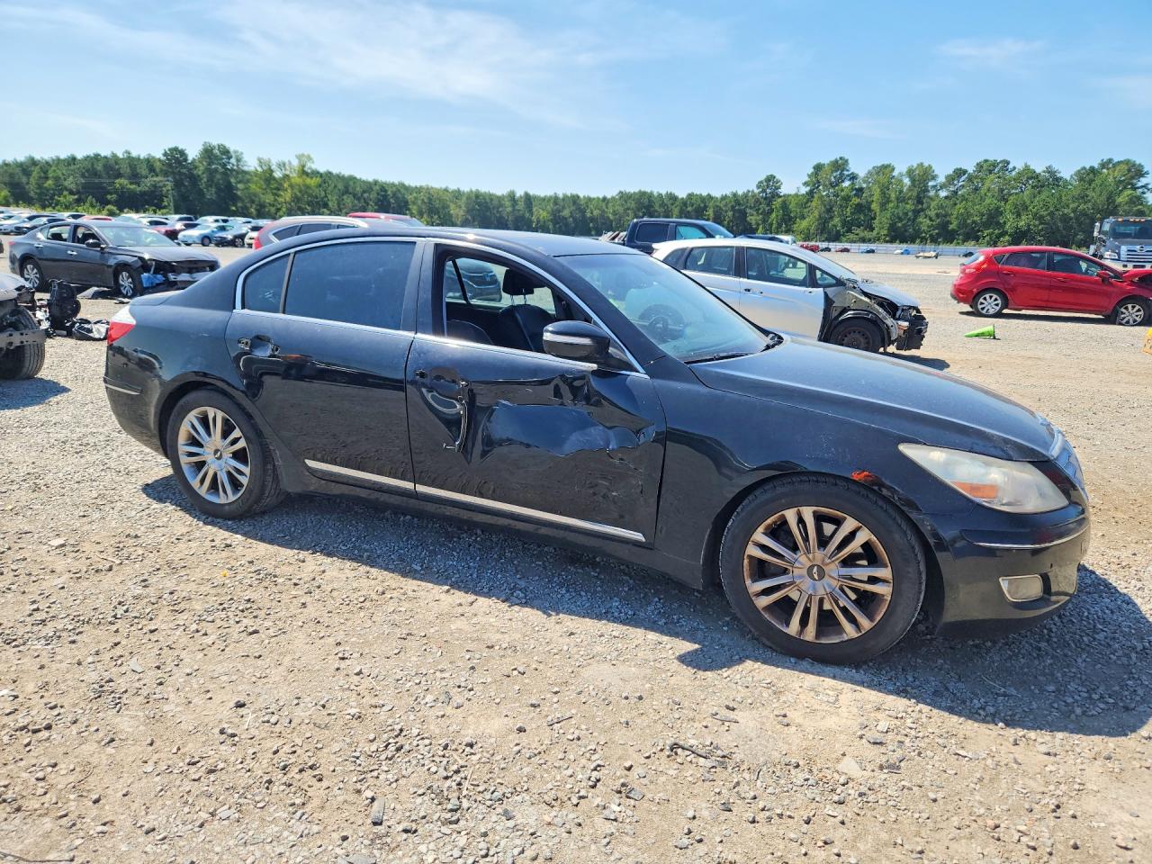 2011 Hyundai Genesis 4.6l Black vin: KMHGC4DF2BU115959