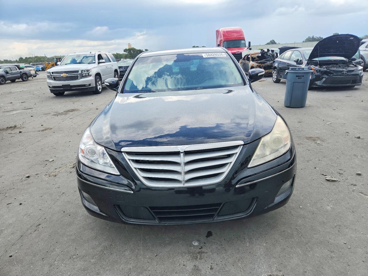 2011 Hyundai Genesis 4.6l Black vin: KMHGC4DF2BU124385