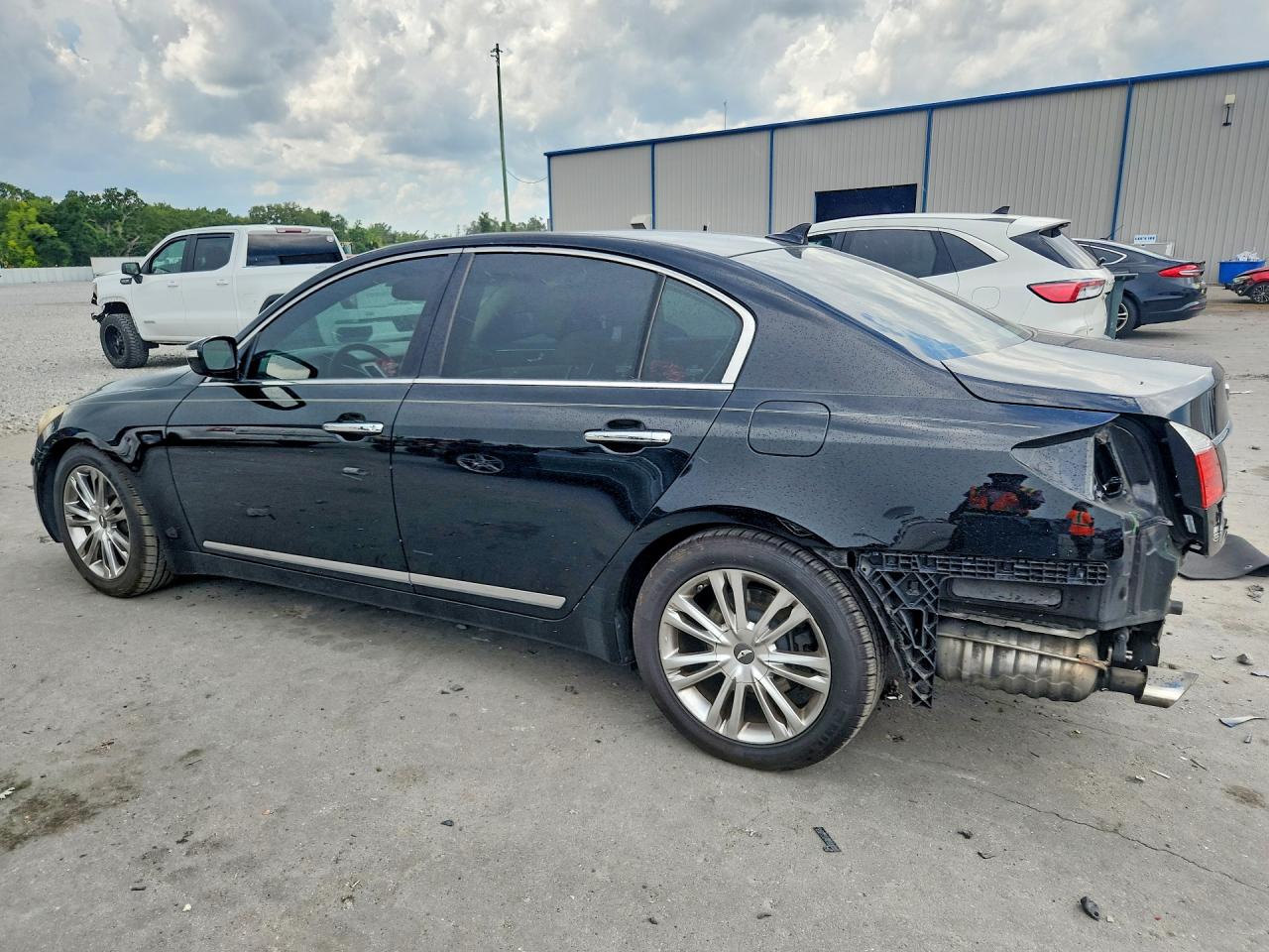 2011 Hyundai Genesis 4.6l Black vin: KMHGC4DF2BU124385