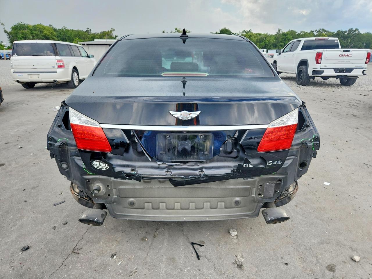 2011 Hyundai Genesis 4.6l Black vin: KMHGC4DF2BU124385